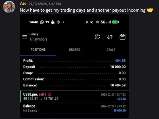Payout screenshot