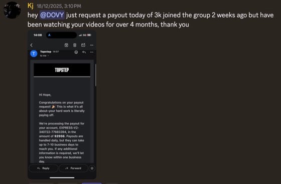 Payout screenshot